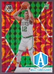 #217 GRANT WILLIAMS 2019-20 PANINI MOSAIC - REACTIVE ORANGE PRIZM RC BOSTON